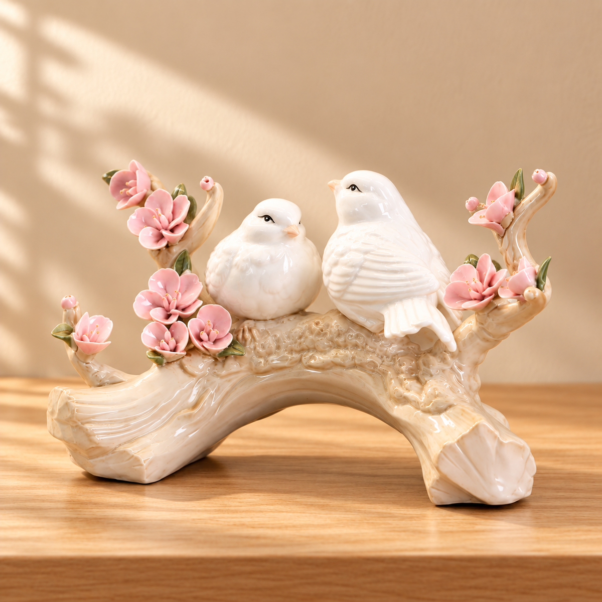 White Bird & Blossom Figurine