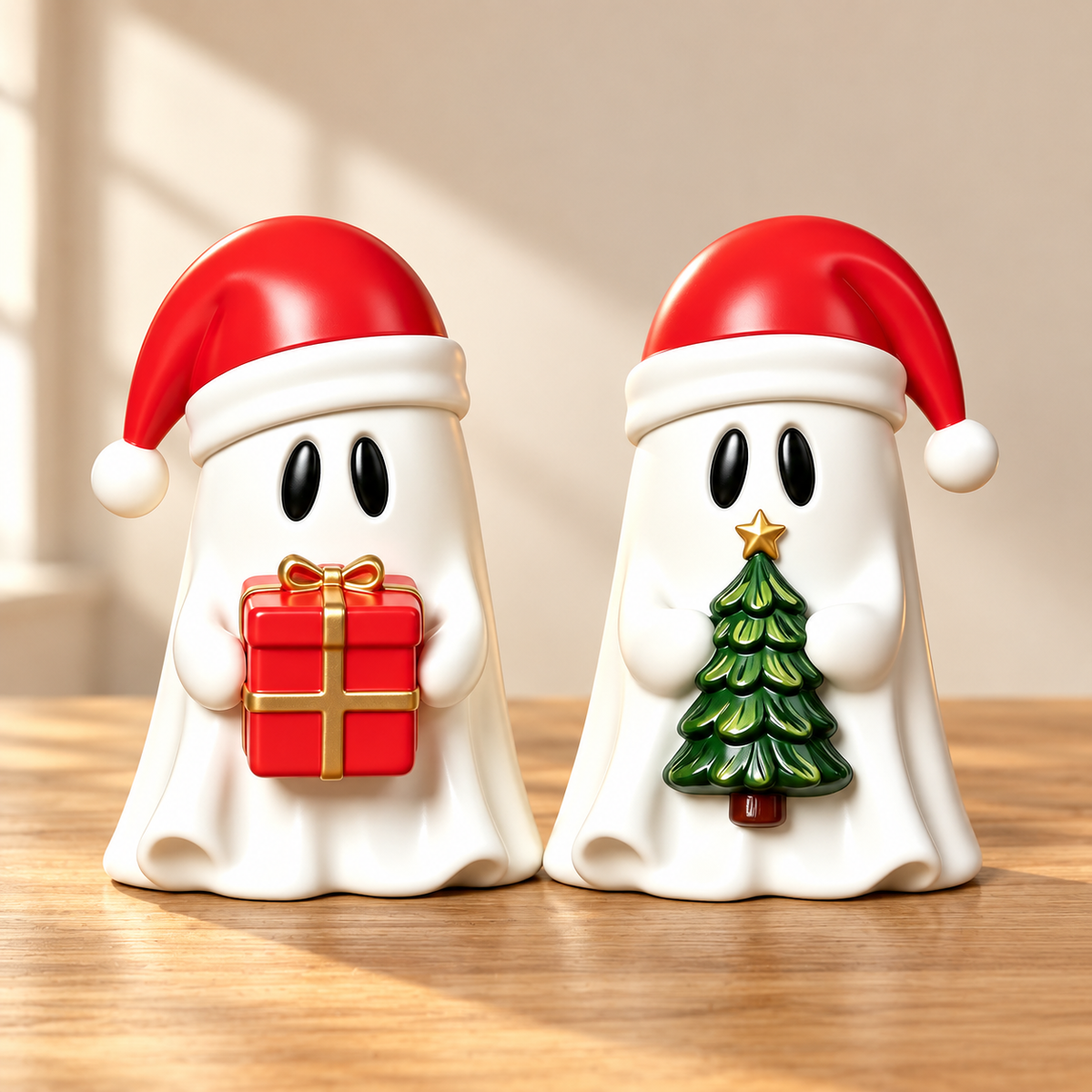 Christmas Ghost Figurine Set