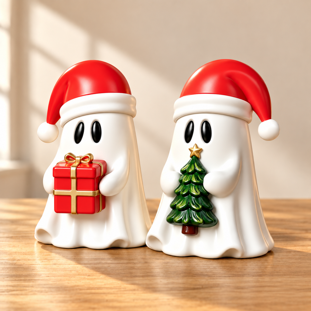 Christmas Ghost Figurine Set