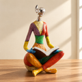 Colorful Abstract Reading Figurine
